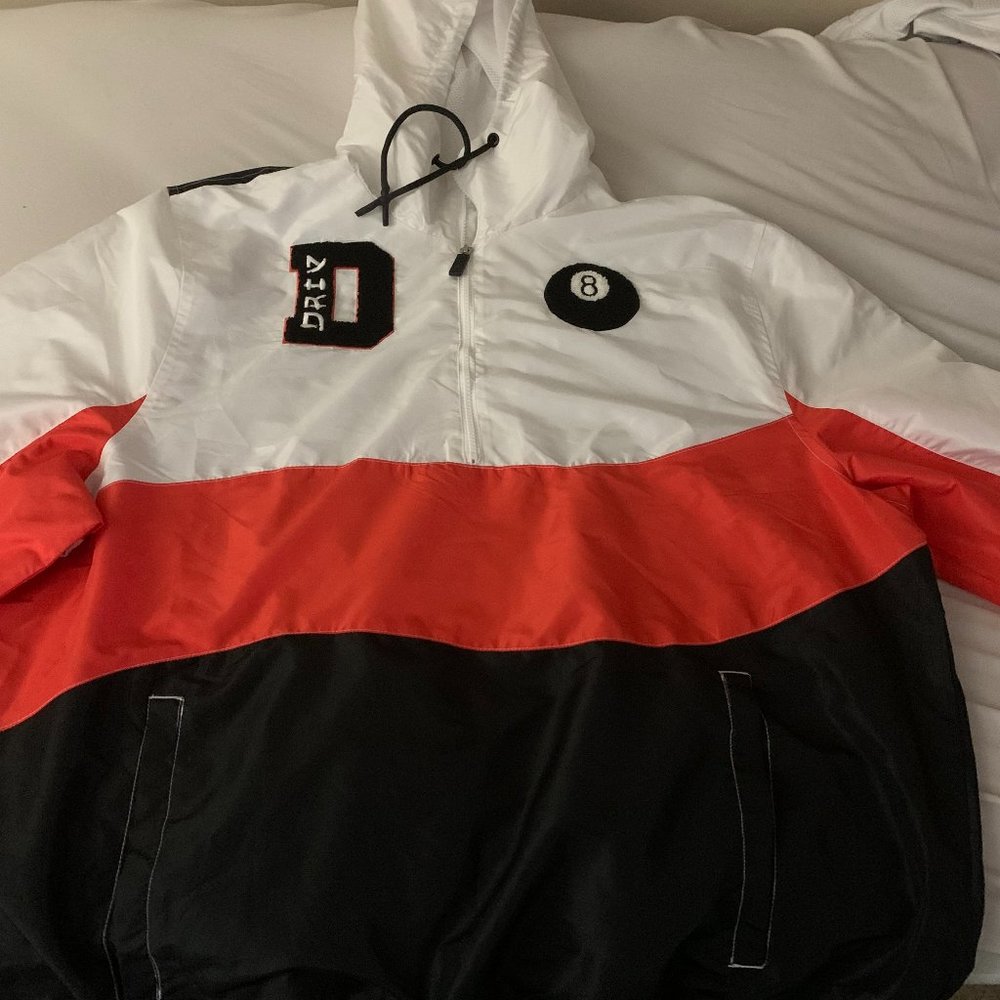 White Tokyo 8 Ball Hoddie 4X ONE OF A KIND